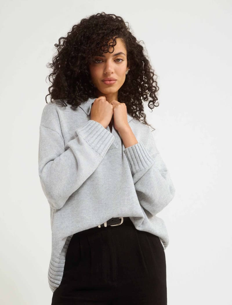 Delancey Sweater | Pearl Gray - Sweaters