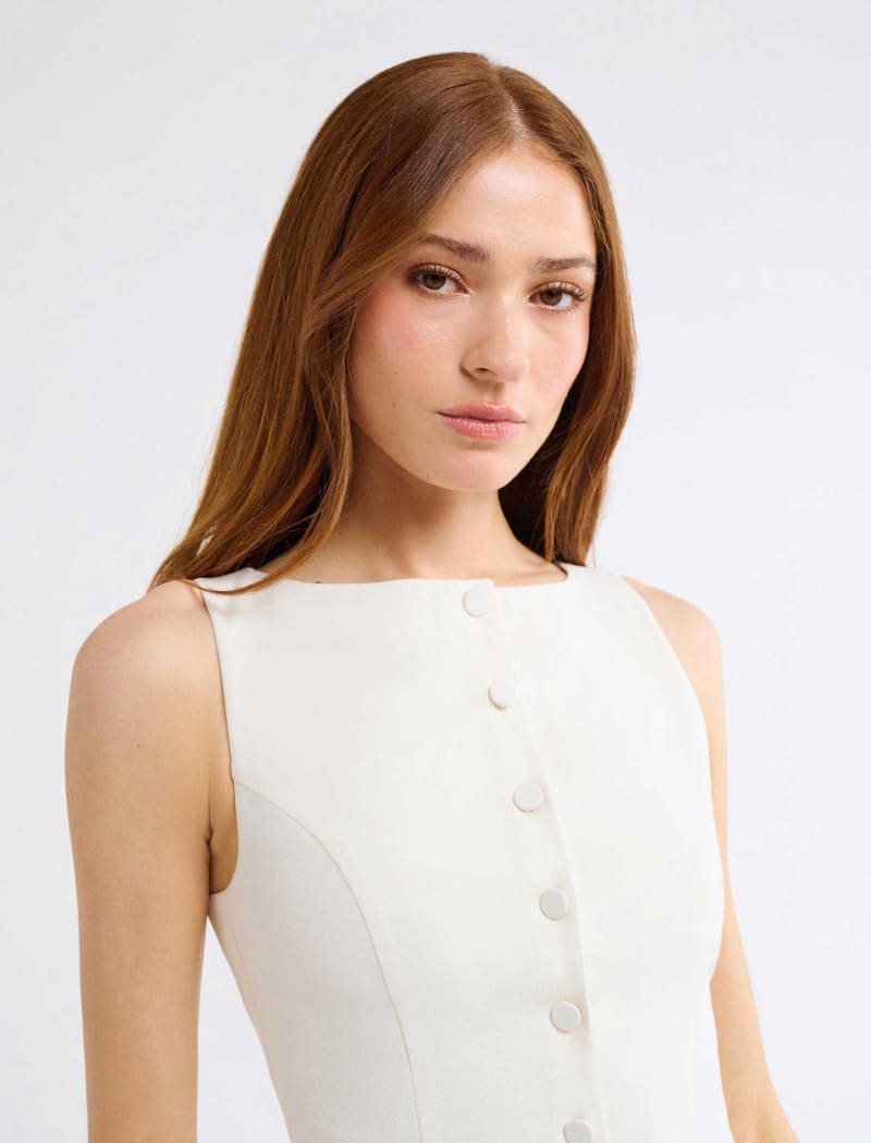 Everly Top | Cream - Tops