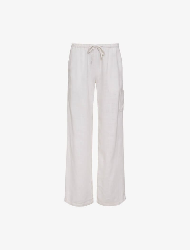 High Fidelity Pant | White Linen - Pants