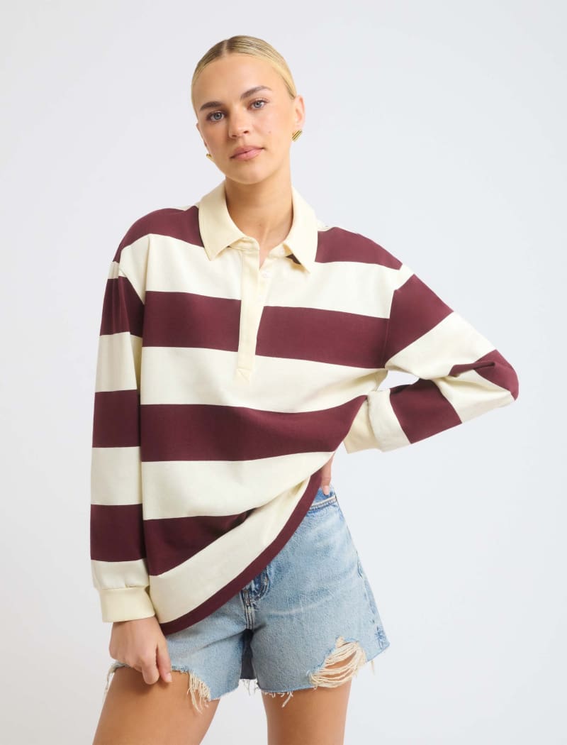 Ivy League Pullover | Harvard Stripe - Pullover