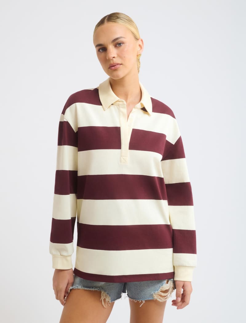 Ivy League Pullover | Harvard Stripe - Pullover