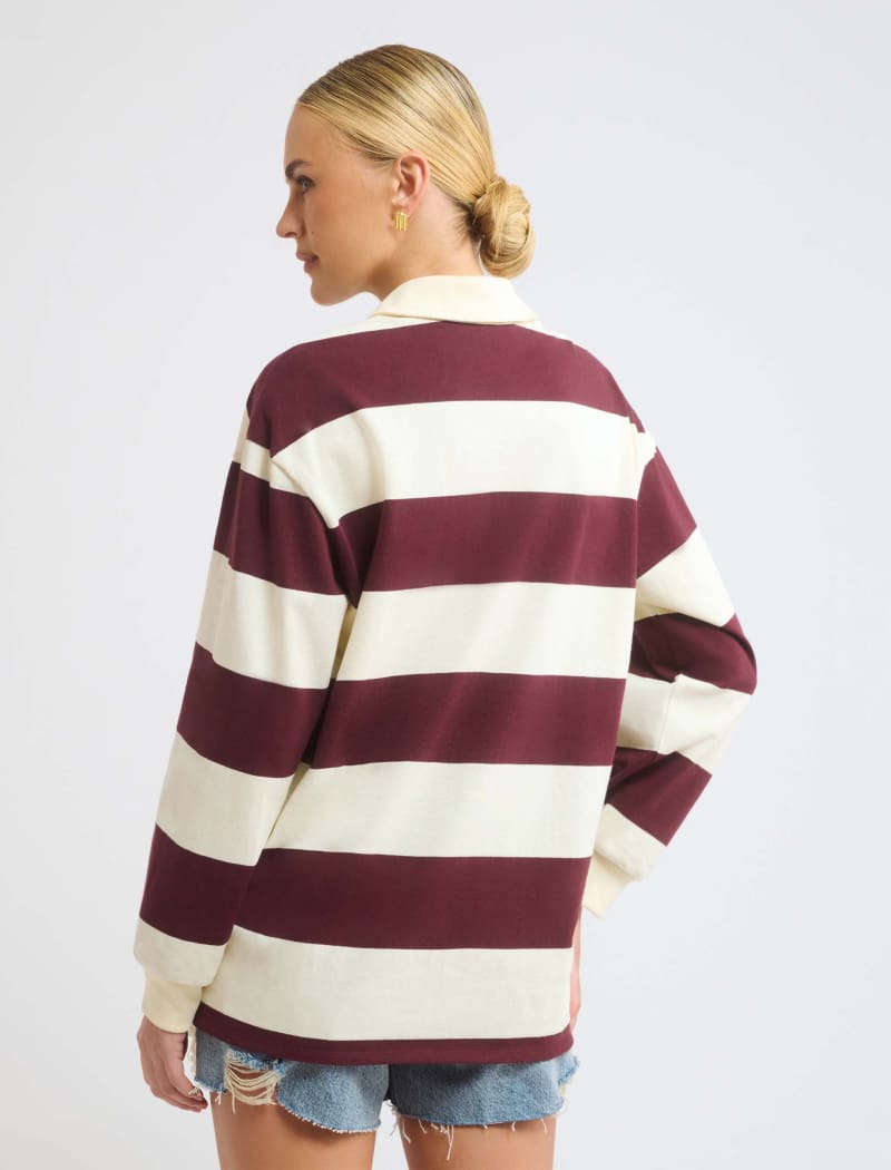 Ivy League Pullover | Harvard Stripe - Pullover