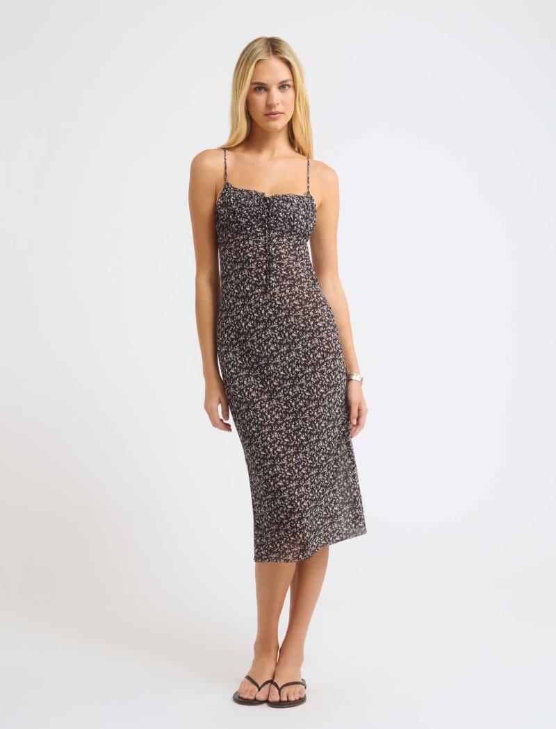 Jardin Midi Dress | Midnight Vine - Midi Dress