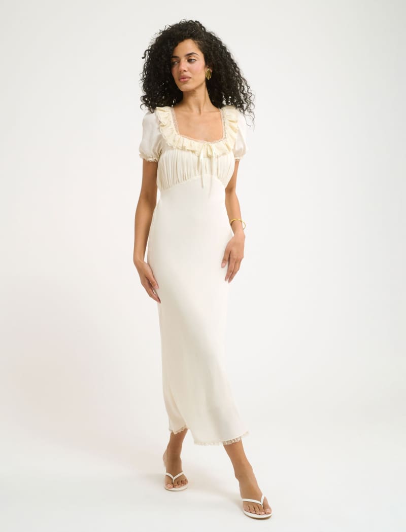 Little House Midi Dress | Cream - Midi Dress