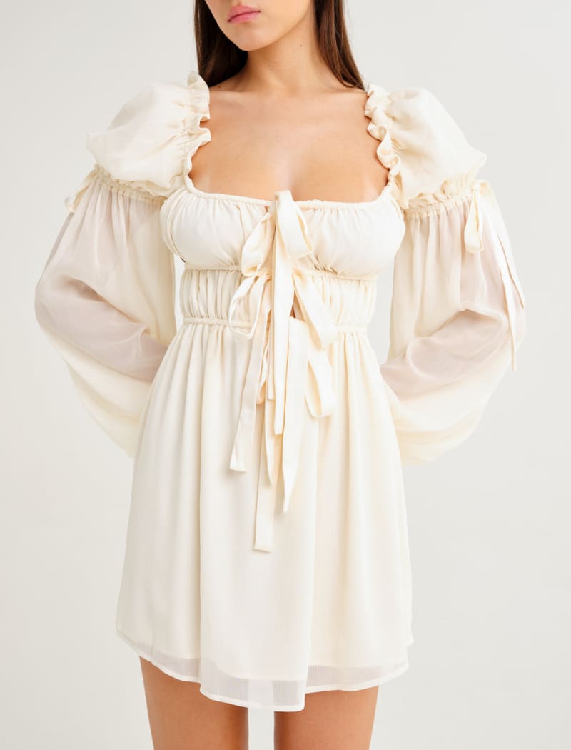 Macbeth Mini Dress | Cream - Mini Dress