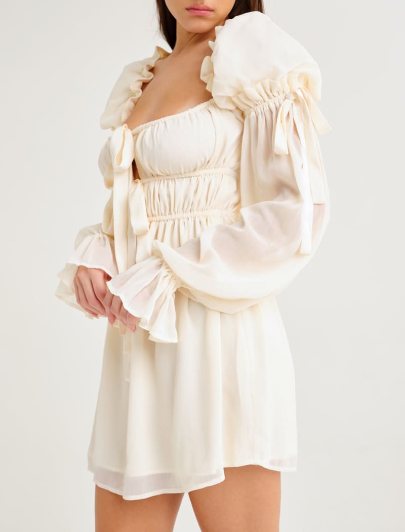 Macbeth Mini Dress | Cream - Mini Dress