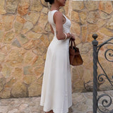 Mayfair Midi Dress | Cream - Midi Dress