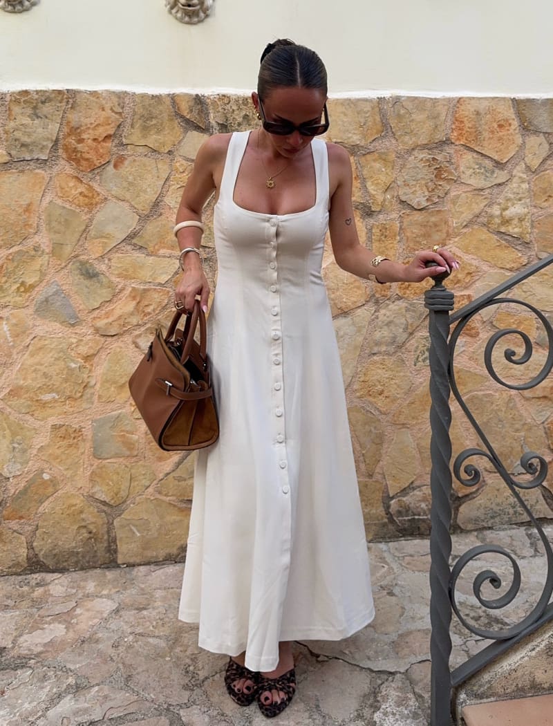 Mayfair Midi Dress | Cream - Midi Dress