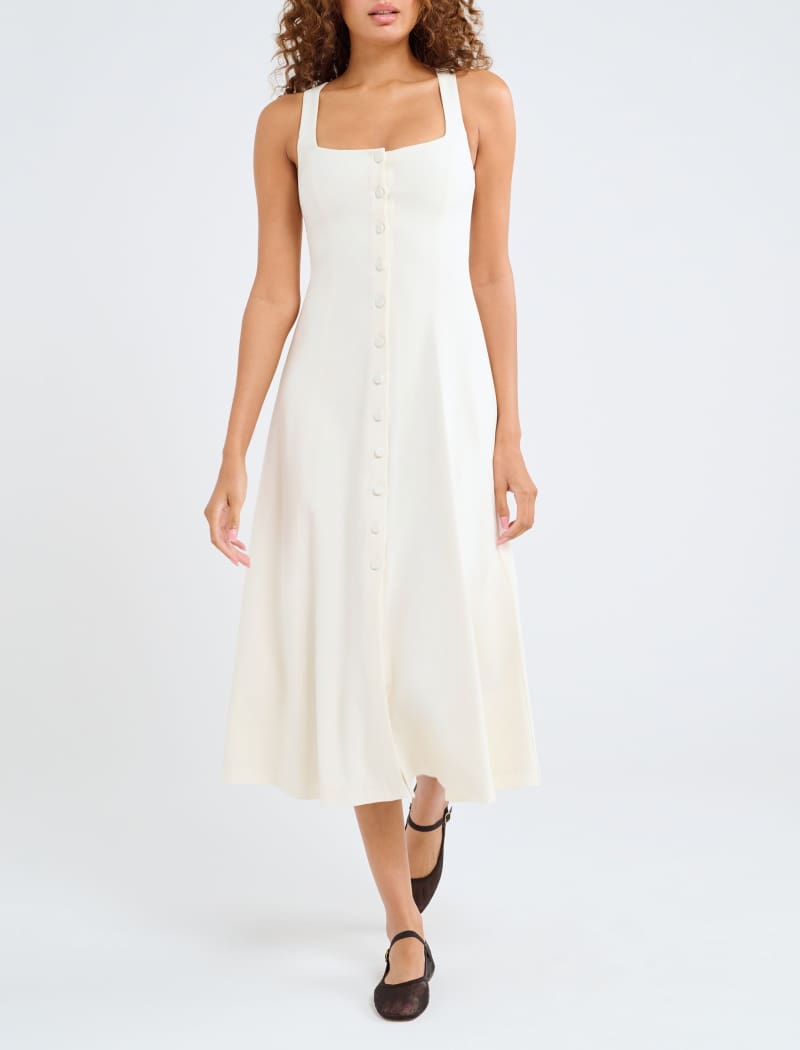 Mayfair Midi Dress | Cream - Midi Dress