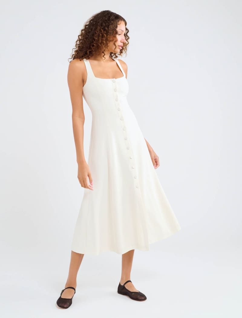 Mayfair Midi Dress | Cream - Midi Dress