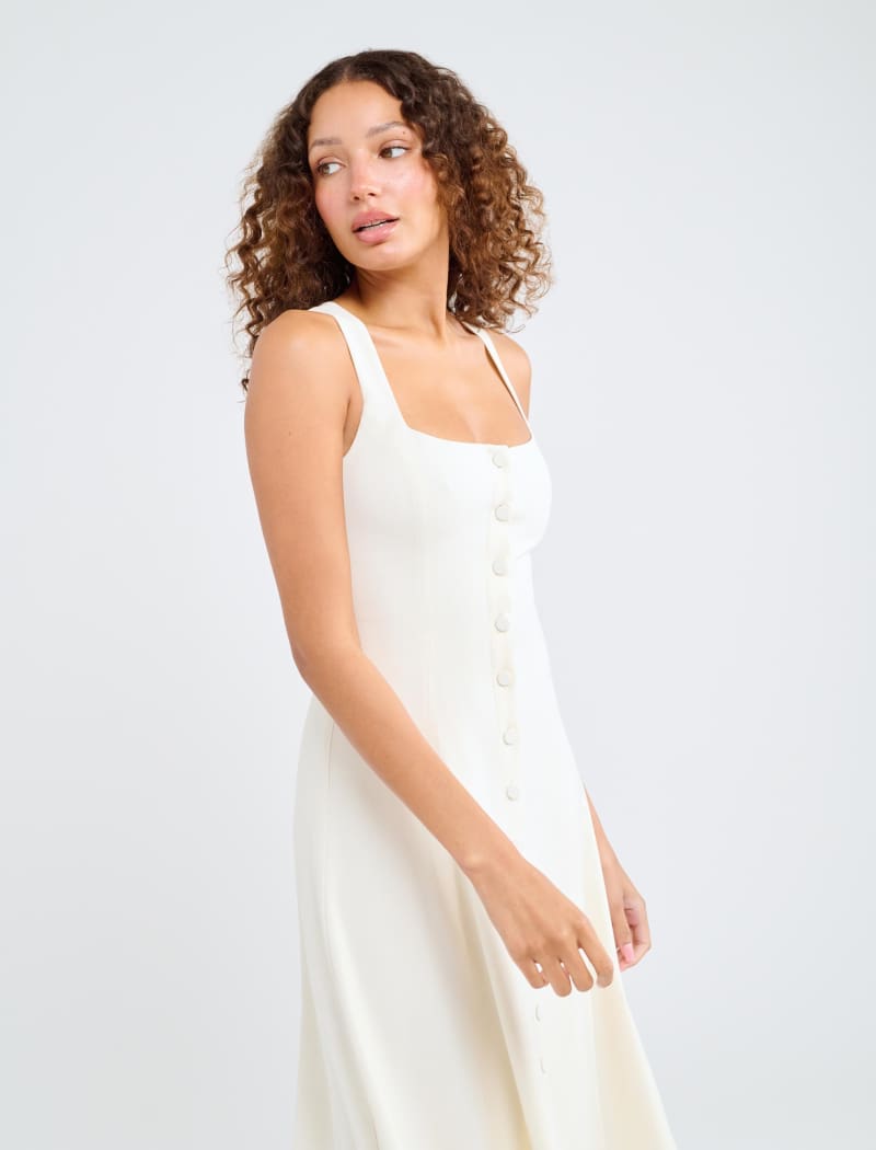 Mayfair Midi Dress | Cream - Midi Dress