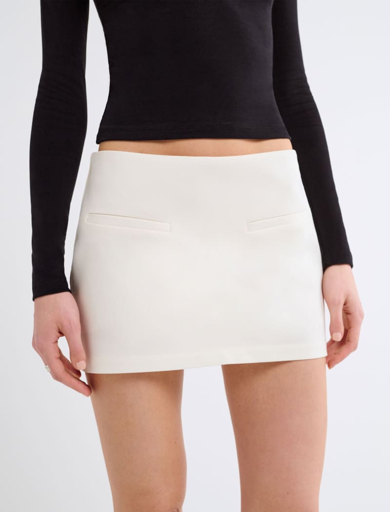 Micro Skort | Cream - Mini Skort