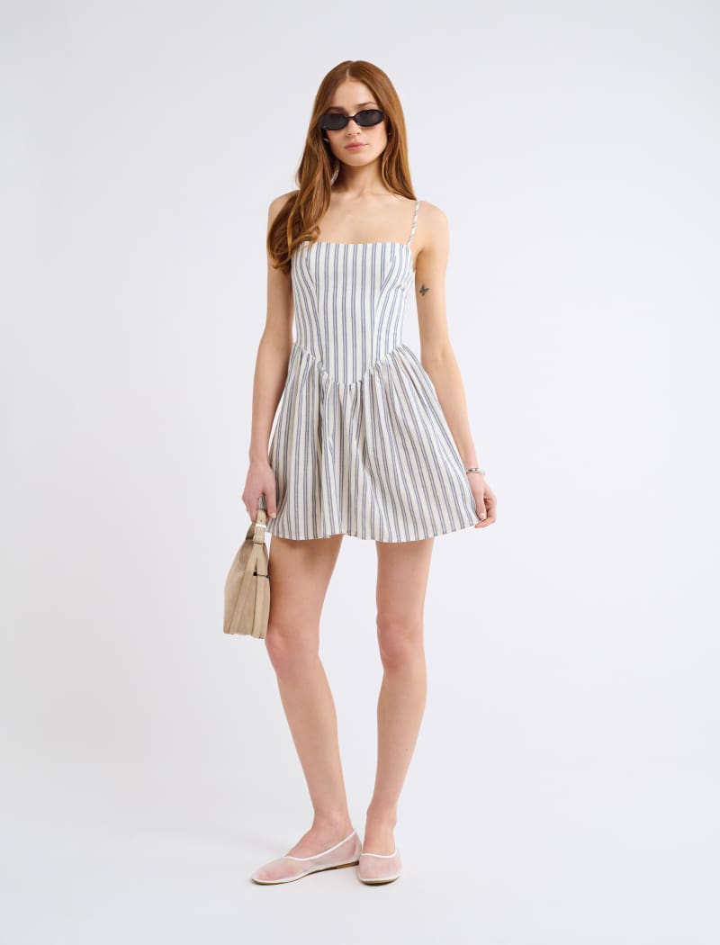 Nantucket Mini Dress | Seashore Stripe - Mini Dress