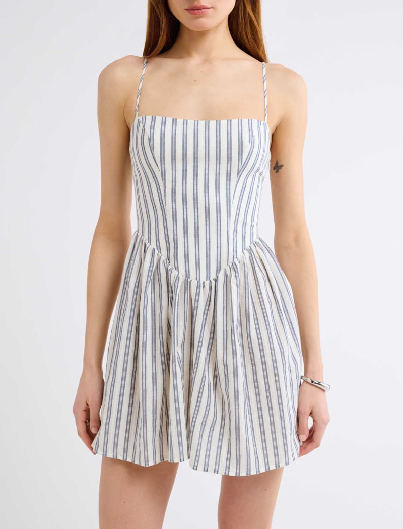 Nantucket Mini Dress | Seashore Stripe - Mini Dress