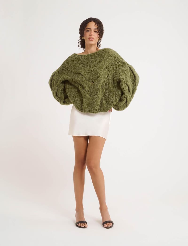 Nonna Sweater | Moss - Sweaters