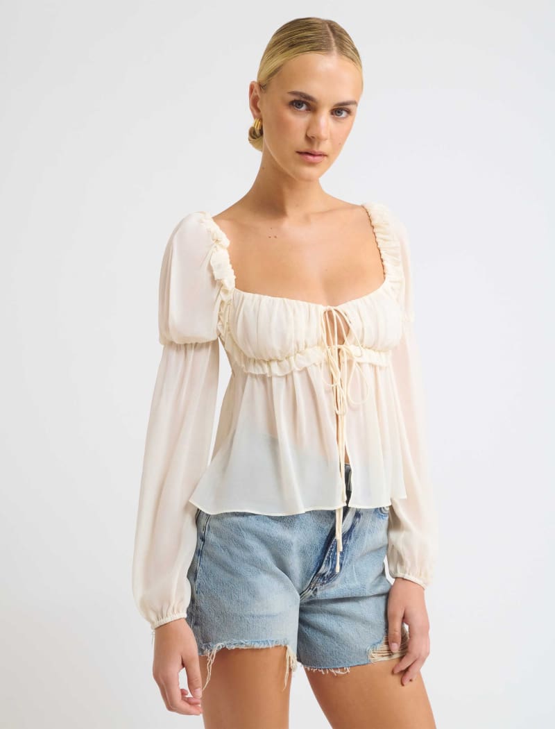 Only You Top | Ivory - Blouse