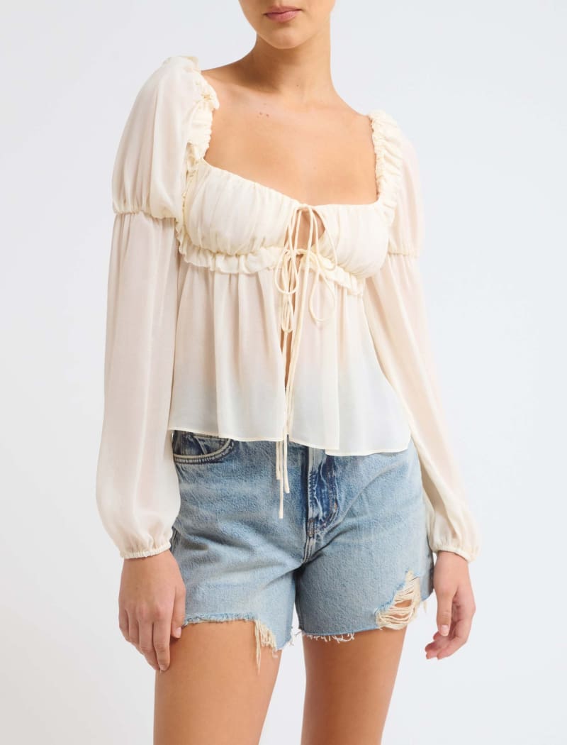 Only You Top | Ivory - Blouse