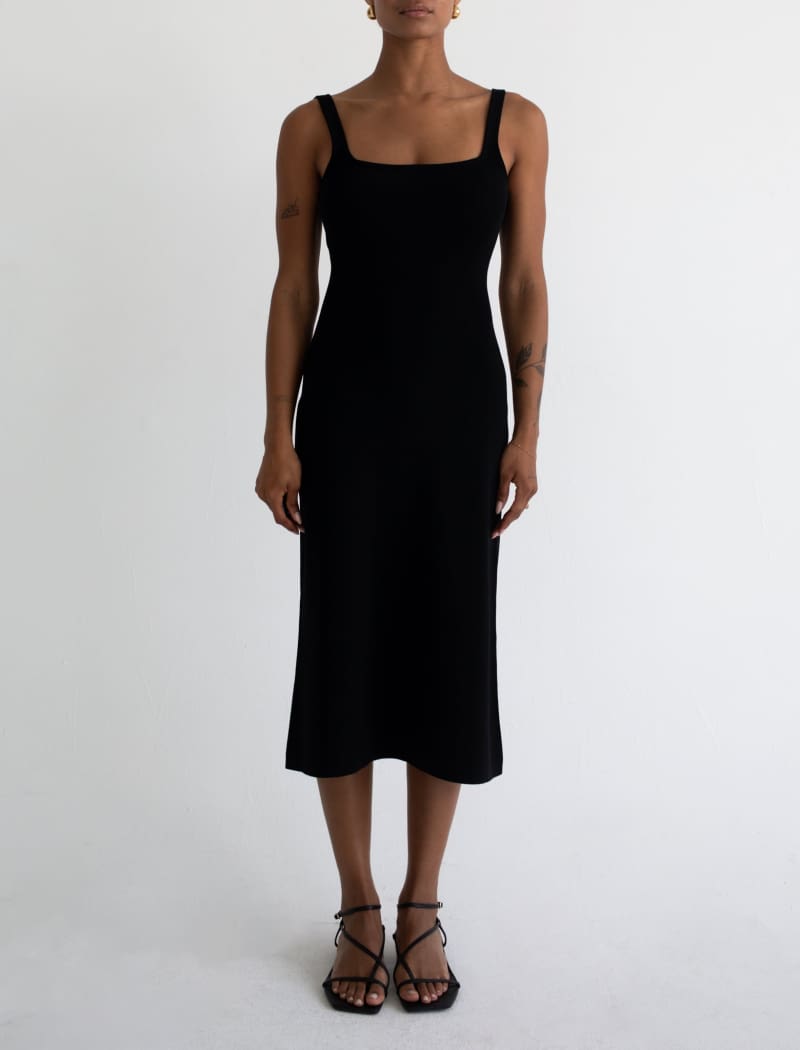 Parisian Midi Dress | Black - Midi Dress