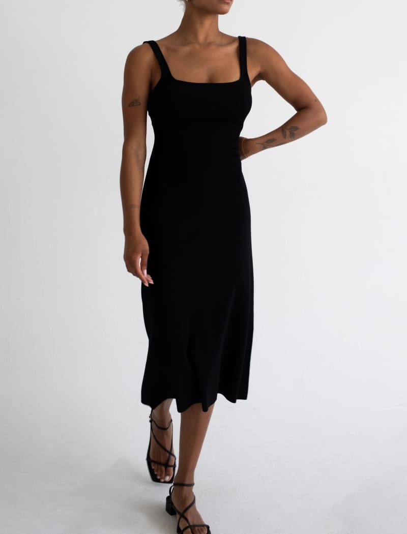 Parisian Midi Dress | Black - Midi Dress