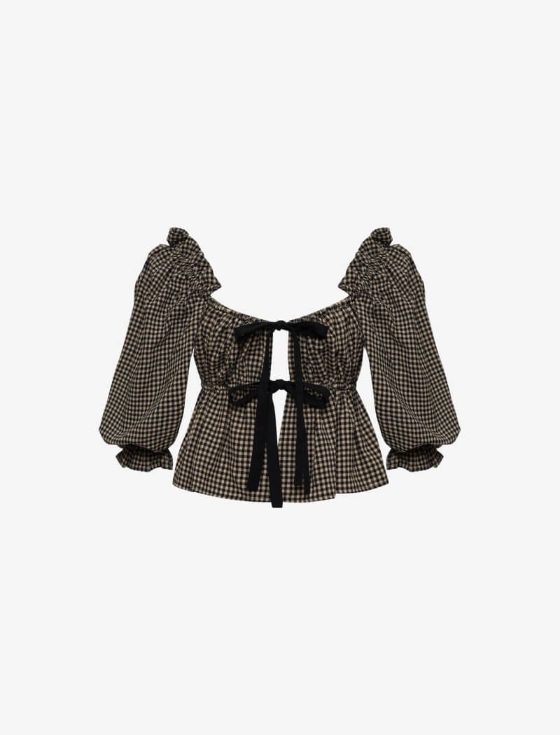 Parton Top | Black Gingham