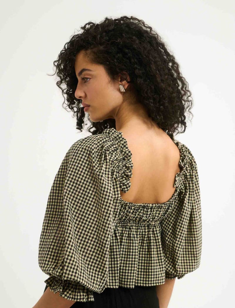 Parton Top | Black Gingham