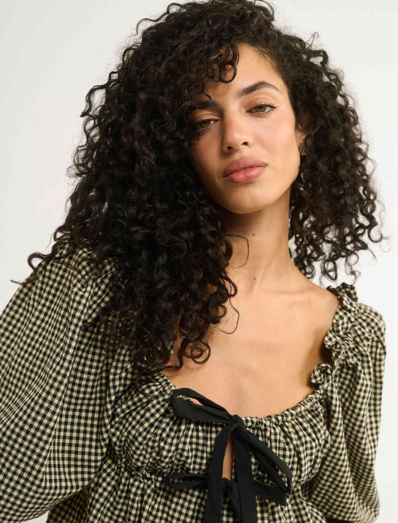 Parton Top | Black Gingham