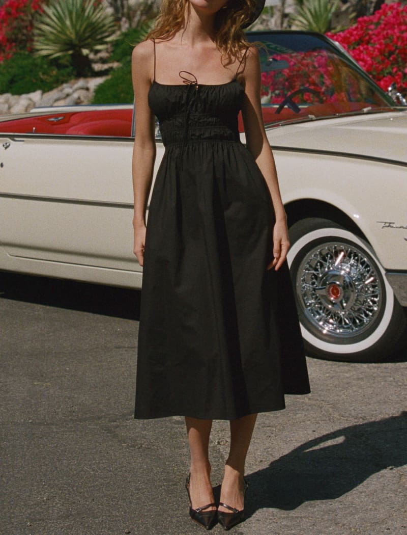 Positano Midi Dress | Black - Midi Dress