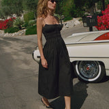 Positano Midi Dress | Black - Midi Dress