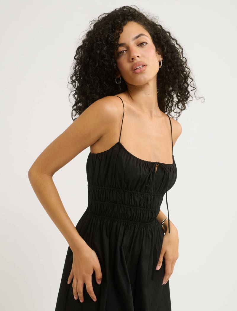 Positano Midi Dress | Black - Midi Dress