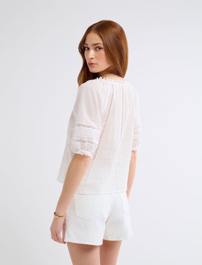 Prairie Top | White - Blouse