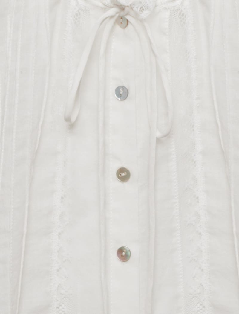 Prairie Top | White - Blouse