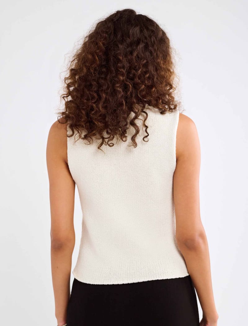 Prince Street Top | Ecru - Vest