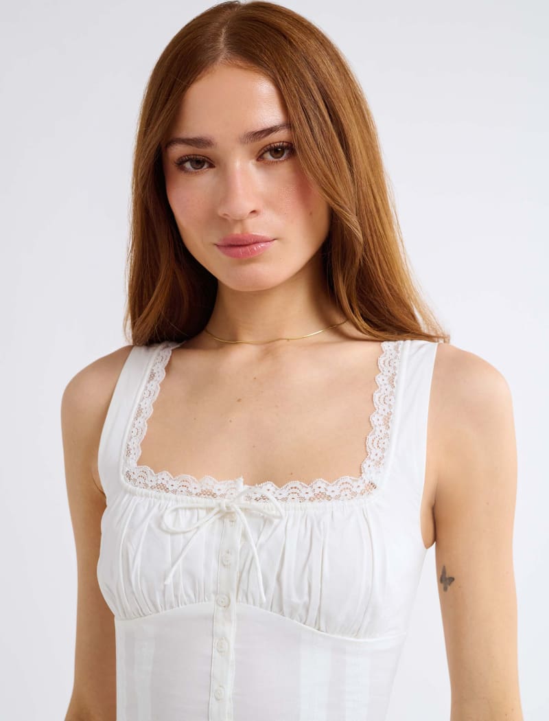 Rosemilk Top | White - Camis and Tanks