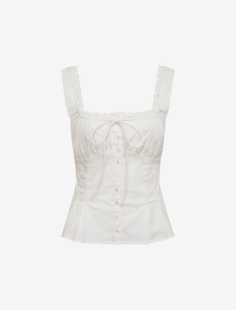 Rosemilk Top | White