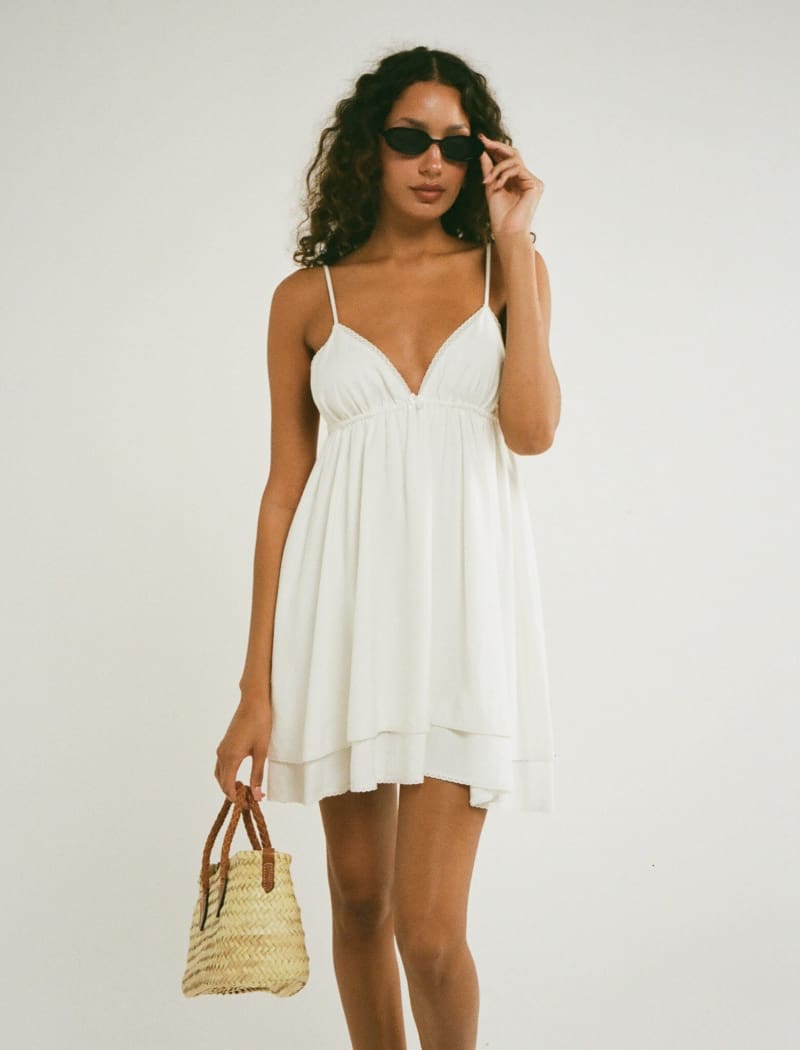 Shoreline Mini Dress | White - Mini Dress