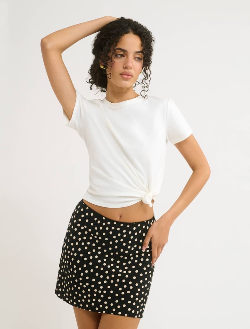 Silhouette Mini Skirt | Ditsy Dot - Mini Skirt