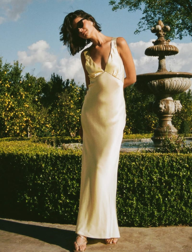 Sunset Strip Maxi Dress | Buttercream - Maxi Dress