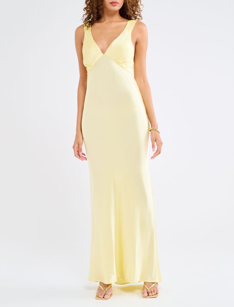 Sunset Strip Maxi Dress | Buttercream - Maxi Dress