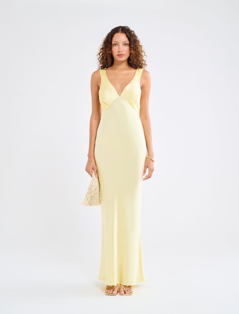 Sunset Strip Maxi Dress | Buttercream - Maxi Dress