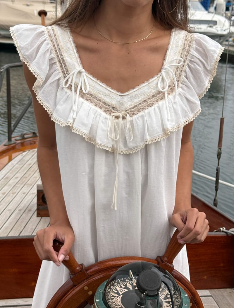 Teacup Mini Dress | White - Mini Dress