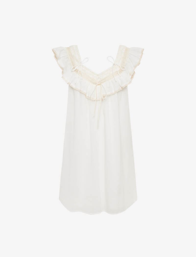 Teacup Mini Dress | White