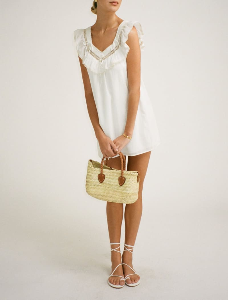 Teacup Mini Dress | White