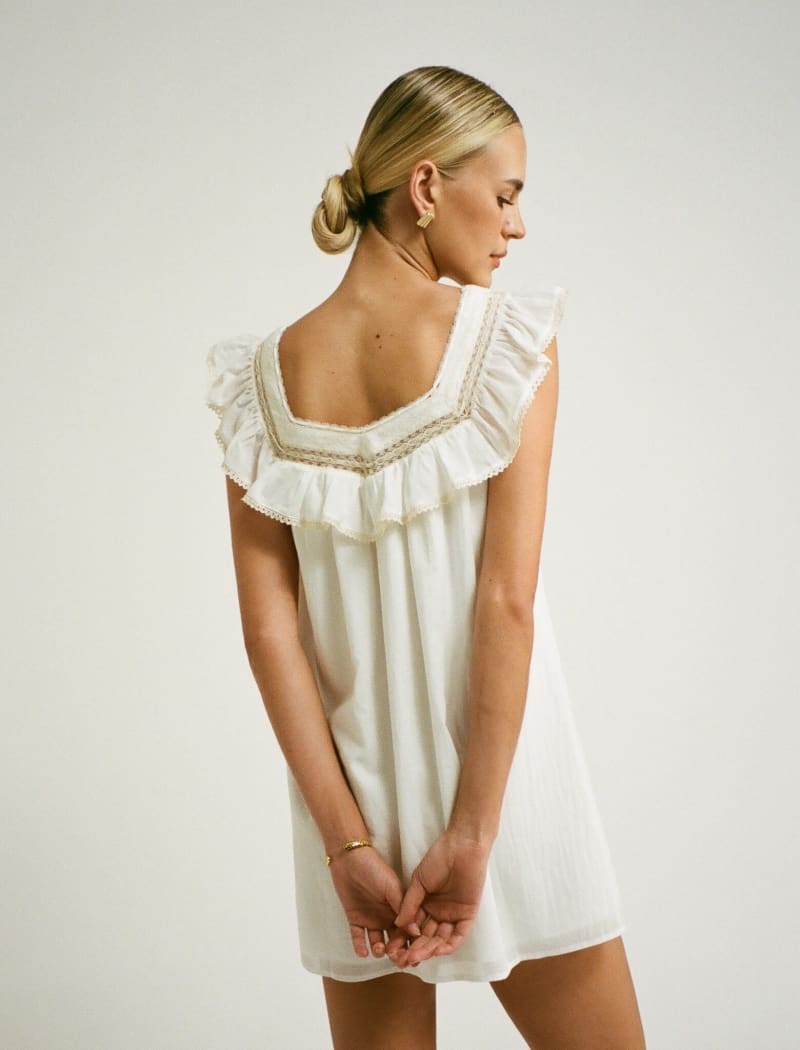 Teacup Mini Dress | White