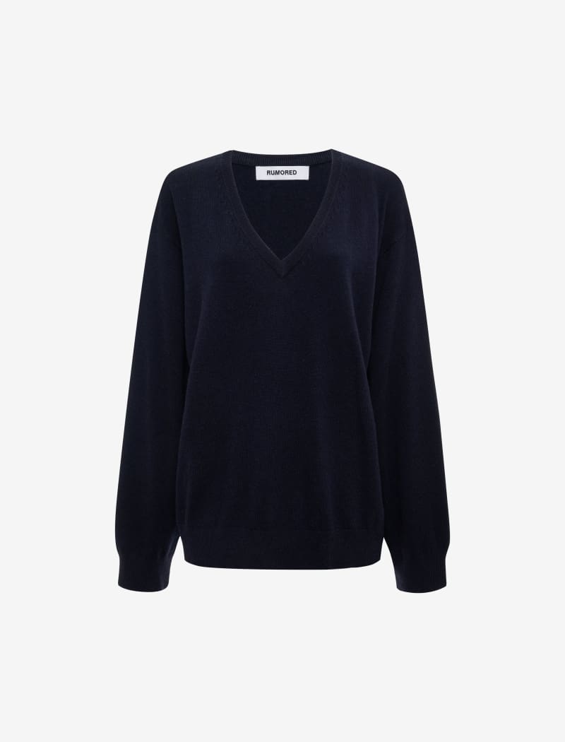 Vail V-Neck Sweater | Navy