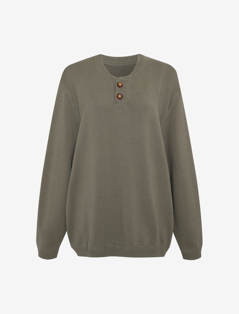 Varsity Henley | Sandstone - Sweaters