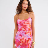Vintage Slip Maxi Dress | Watercolor Pansy - Maxi Dress
