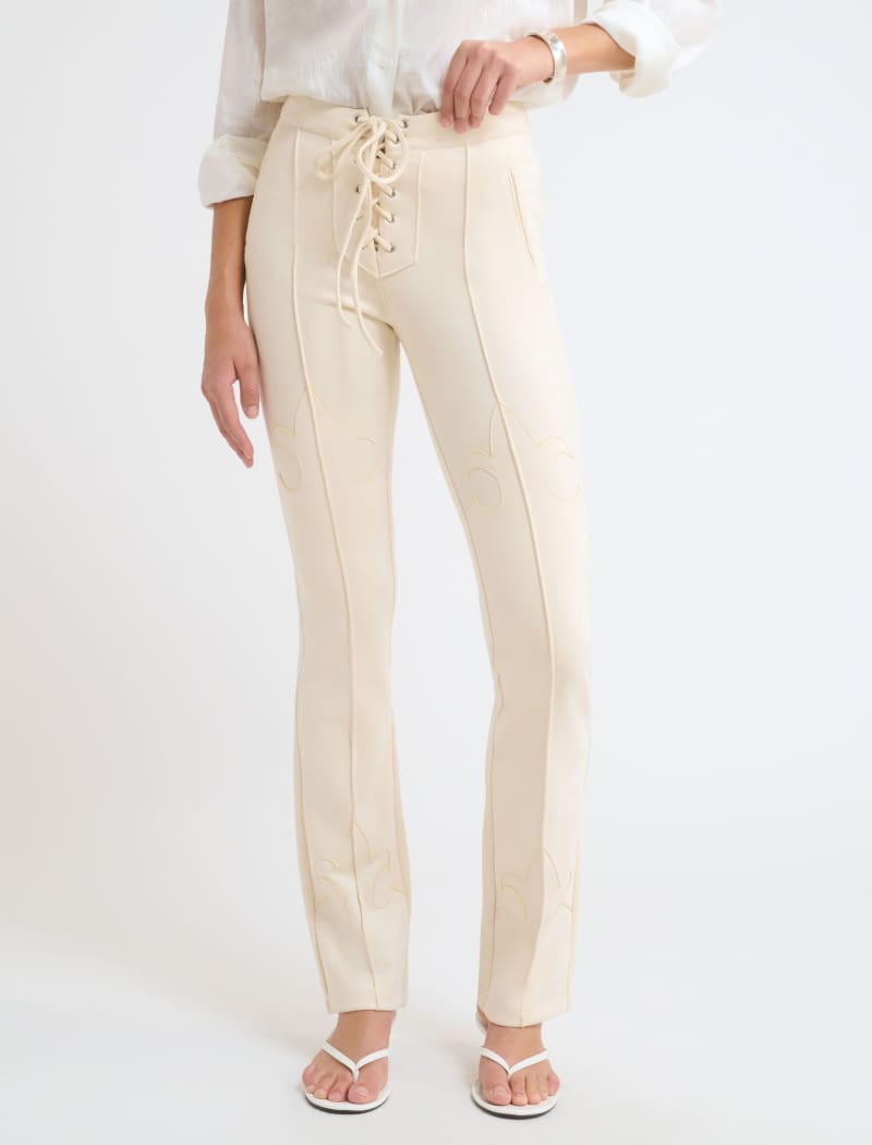 Yellowstone Pant | Cream Suede - Pants