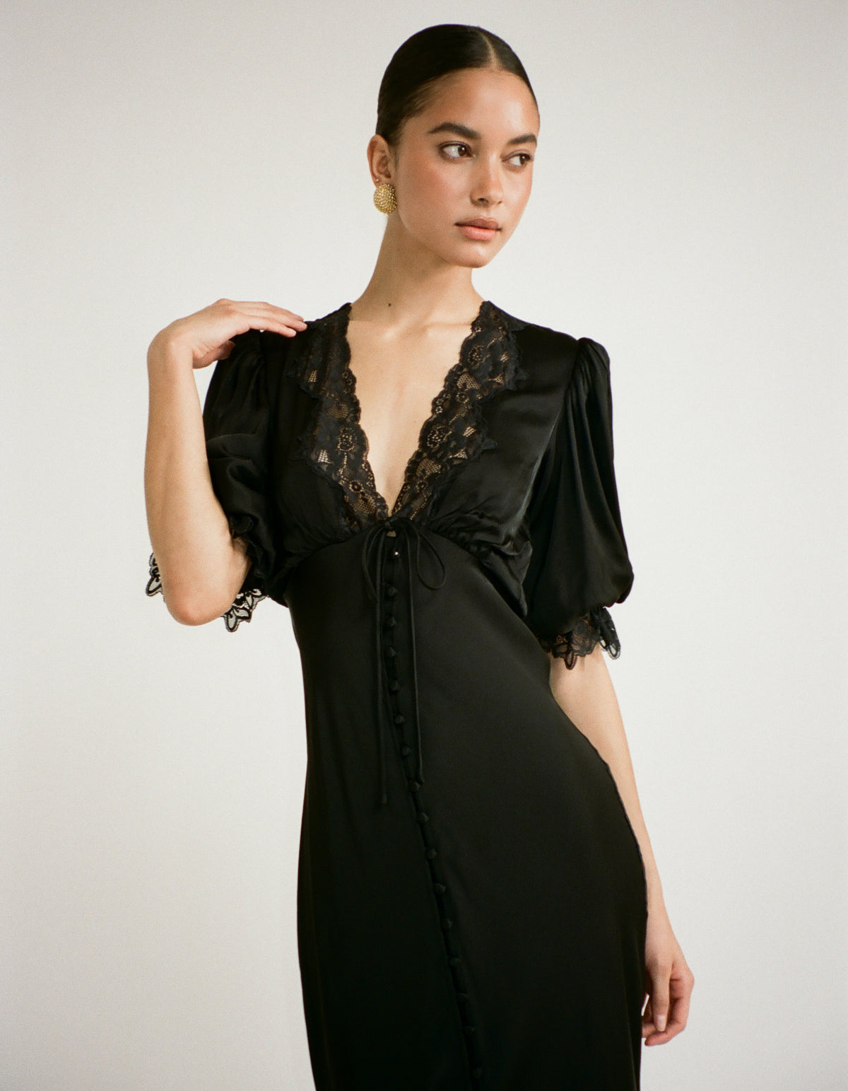 Honey Duster Maxi Dress | Black