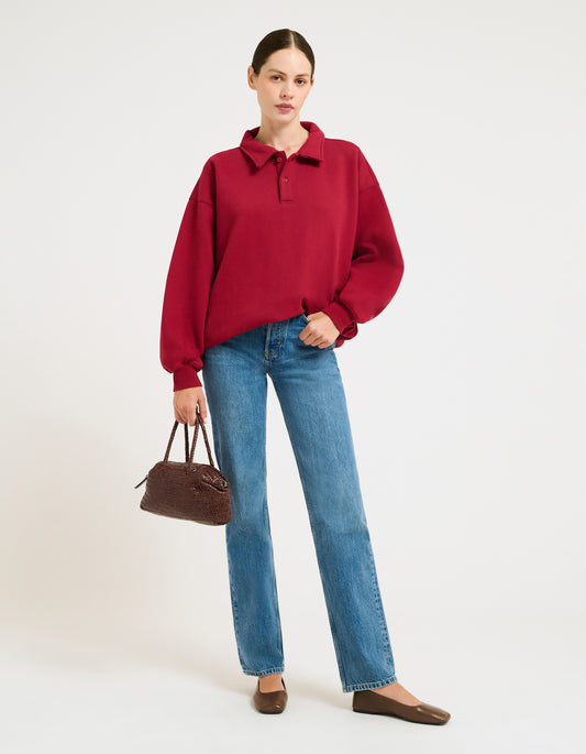 Airport Sweatshirt | Merlot
