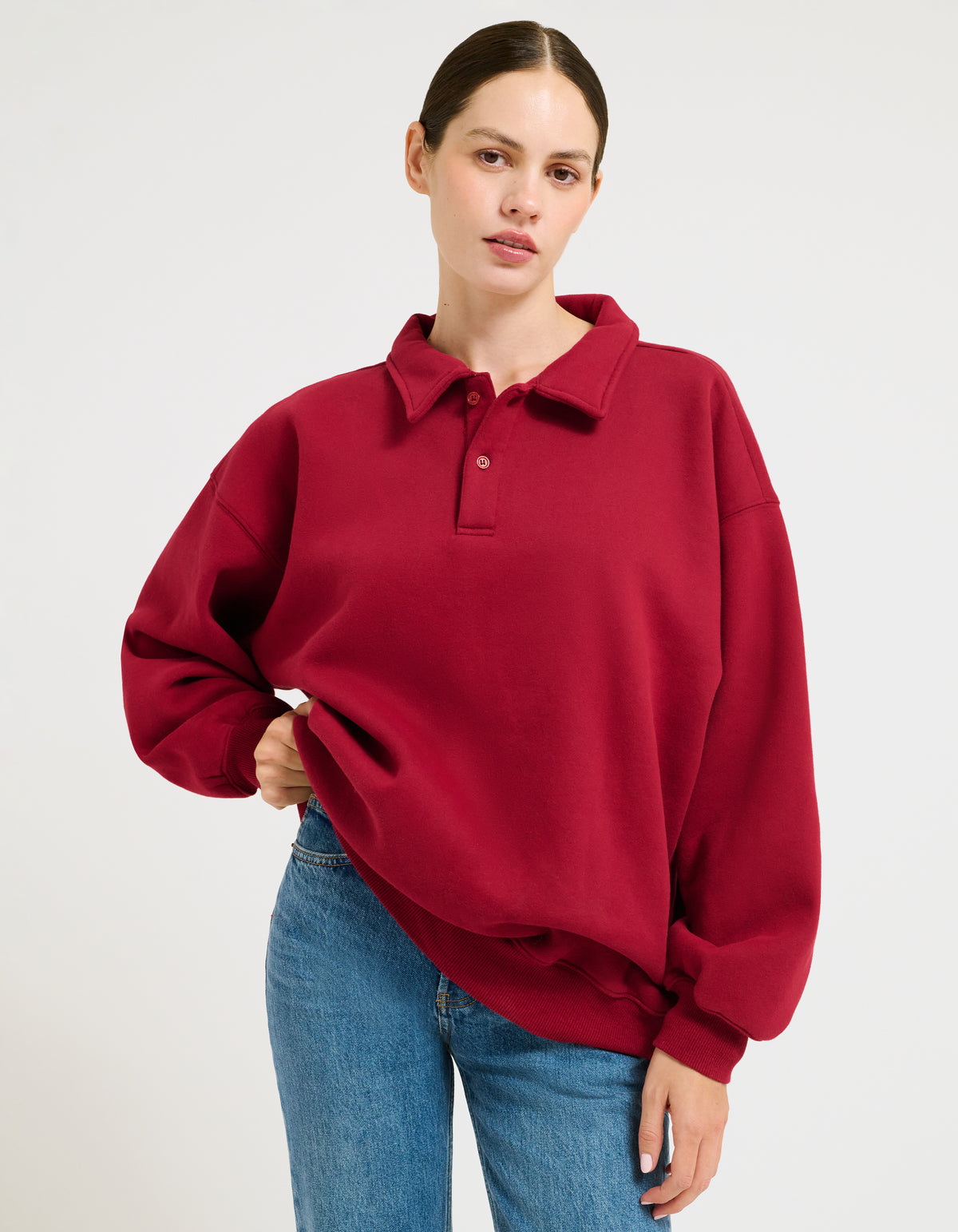Airport Sweatshirt | Merlot